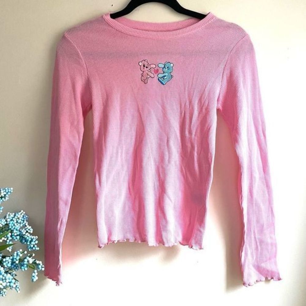 CARE BEARS‎ Girls Waffle Pj Top NWOT Medium